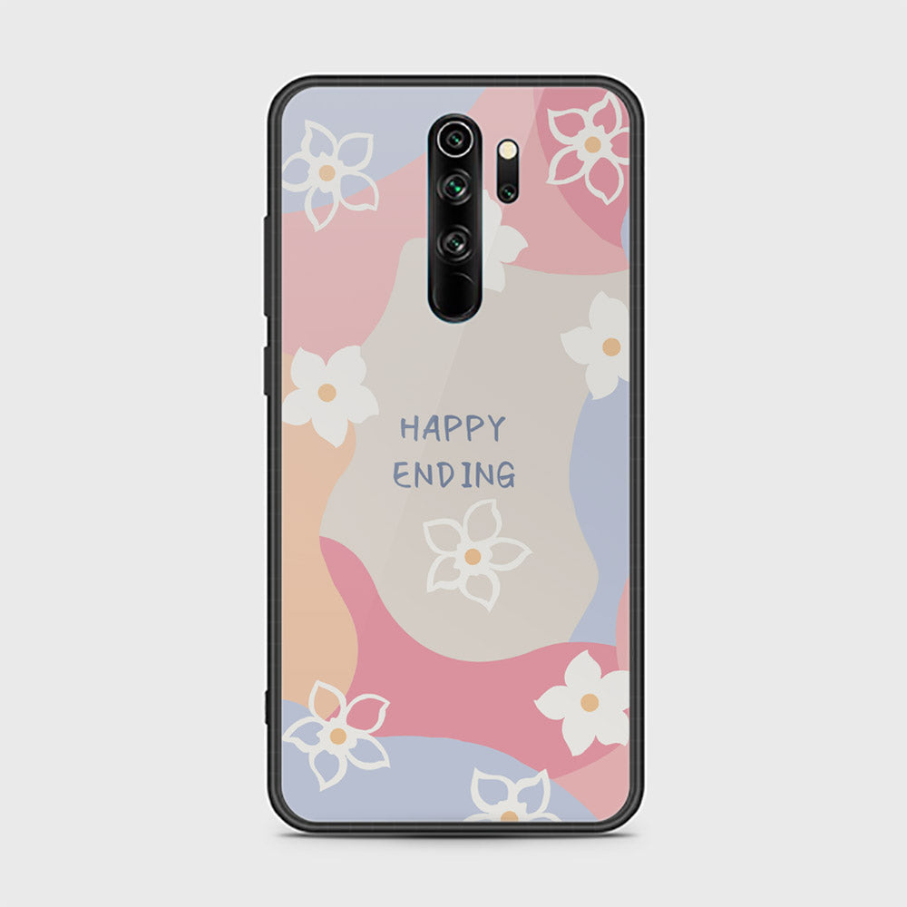 Xiaomi Redmi Note 8 Pro Cover - Happy Series - HQ Ultra Shine Premium Infinity Glass Soft Silicon Borders Case