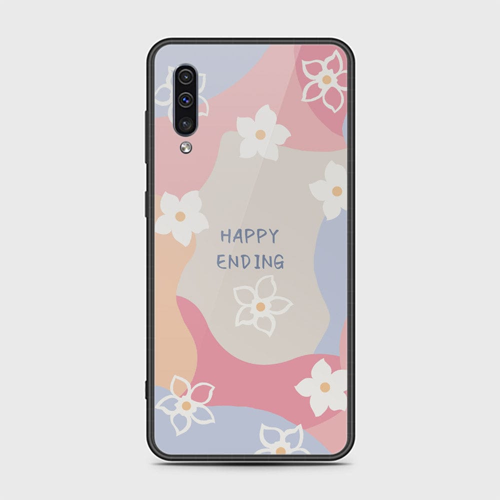 Samsung Galaxy A30s Cover - Happy Series - HQ Ultra Shine Premium Infinity Glass Soft Silicon Borders Case