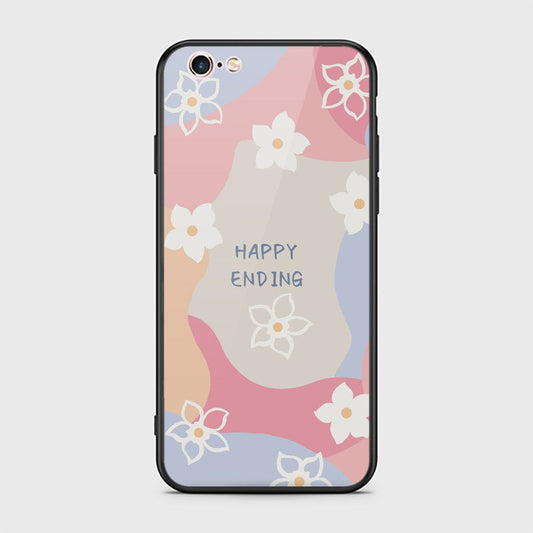 iPhone 6S / 6 Cover - Happy Series - HQ Ultra Shine Premium Infinity Glass Soft Silicon Borders Case