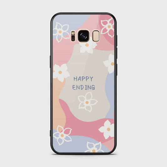 Samsung Galaxy S8 Plus Cover - Happy Series - HQ Ultra Shine Premium Infinity Glass Soft Silicon Borders Case