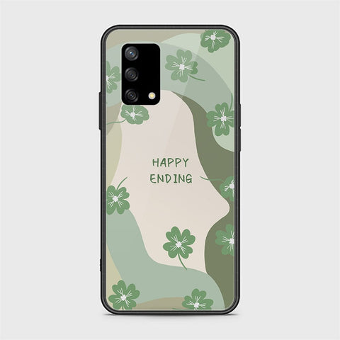 Oppo F19s Cover - Happy Series - HQ Ultra Shine Premium Infinity Glass Soft Silicon Borders Case