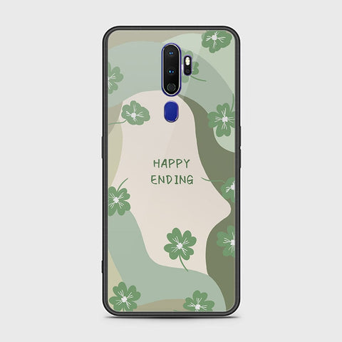 Oppo A5 2020 Cover - Happy Series - HQ Ultra Shine Premium Infinity Glass Soft Silicon Borders Case