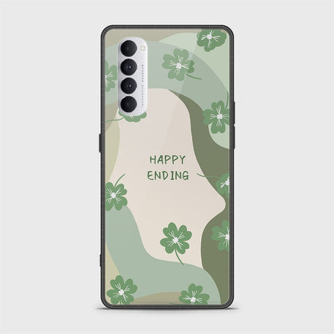 Oppo Reno 4 Pro Cover - Happy Series - HQ Ultra Shine Premium Infinity Glass Soft Silicon Borders Case