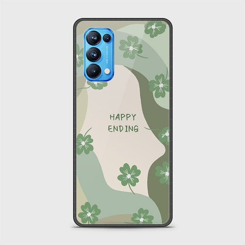 Oppo Reno 5 Pro 5G Cover - Happy Series - HQ Ultra Shine Premium Infinity Glass Soft Silicon Borders Case