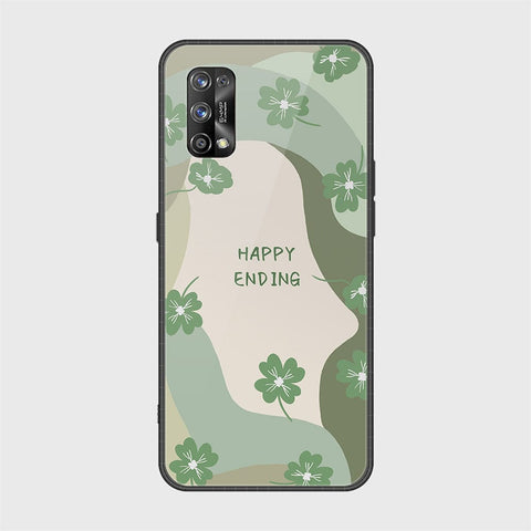 Realme 7 Pro Cover - Happy Series - HQ Ultra Shine Premium Infinity Glass Soft Silicon Borders Case