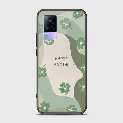 Vivo V21e Cover - Happy Series - HQ Ultra Shine Premium Infinity Glass Soft Silicon Borders Case