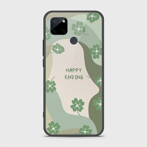 Realme C21Y Cover - Happy Series - HQ Ultra Shine Premium Infinity Glass Soft Silicon Borders Case