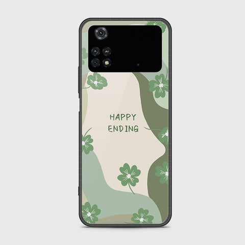 Xiaomi Poco M4 Pro Cover - Happy Series - HQ Ultra Shine Premium Infinity Glass Soft Silicon Borders Case