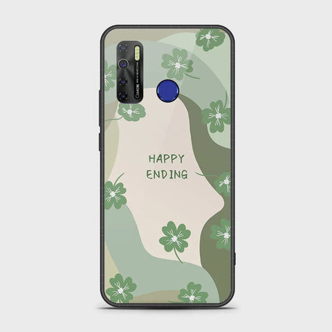 Tecno Camon 15 Cover - Happy Series - HQ Ultra Shine Premium Infinity Glass Soft Silicon Borders Case