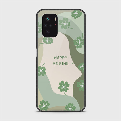 Xiaomi Redmi Note 10s Cover - Happy Series - HQ Ultra Shine Premium Infinity Glass Soft Silicon Borders Case