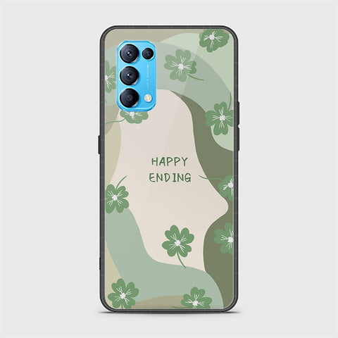 Oppo Reno 5 4G Cover - Happy Series - HQ Ultra Shine Premium Infinity Glass Soft Silicon Borders Case