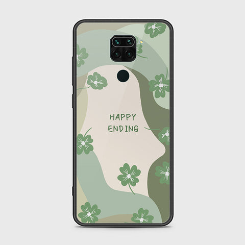 Xiaomi Redmi Note 9 Cover - Happy Series - HQ Ultra Shine Premium Infinity Glass Soft Silicon Borders Case