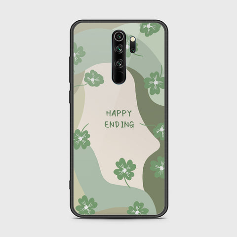 Xiaomi Redmi Note 8 Pro Cover - Happy Series - HQ Ultra Shine Premium Infinity Glass Soft Silicon Borders Case