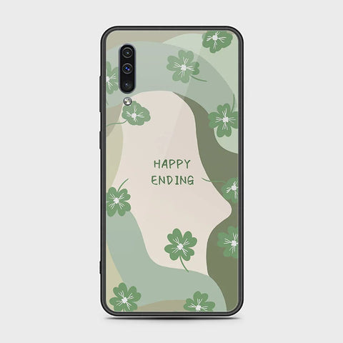 Samsung Galaxy A50 Cover - Happy Series - HQ Ultra Shine Premium Infinity Glass Soft Silicon Borders Case