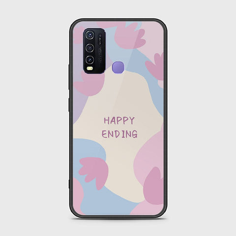 Vivo Y30 Cover - Happy Series - HQ Ultra Shine Premium Infinity Glass Soft Silicon Borders Case