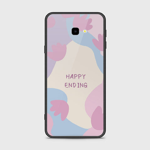 Samsung Galaxy J4 Plus Cover - Happy Series - HQ Ultra Shine Premium Infinity Glass Soft Silicon Borders Case