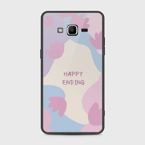 J2 Prime Cover - Happy Series - HQ Ultra Shine Premium Infinity Glass Soft Silicon Borders Case