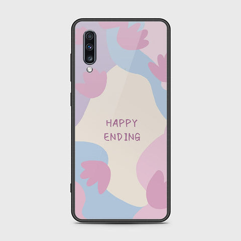 Samsung Galaxy A70s Cover - Happy Series - HQ Ultra Shine Premium Infinity Glass Soft Silicon Borders Case