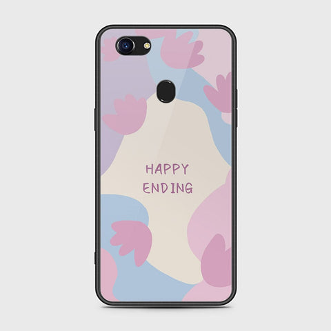 Oppo F5 Cover - Happy Series - HQ Ultra Shine Premium Infinity Glass Soft Silicon Borders Case