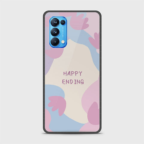 Oppo Reno 5 Pro 5G Cover - Happy Series - HQ Ultra Shine Premium Infinity Glass Soft Silicon Borders Case