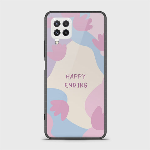 Samsung Galaxy M22 Cover - Happy Series - HQ Ultra Shine Premium Infinity Glass Soft Silicon Borders Case