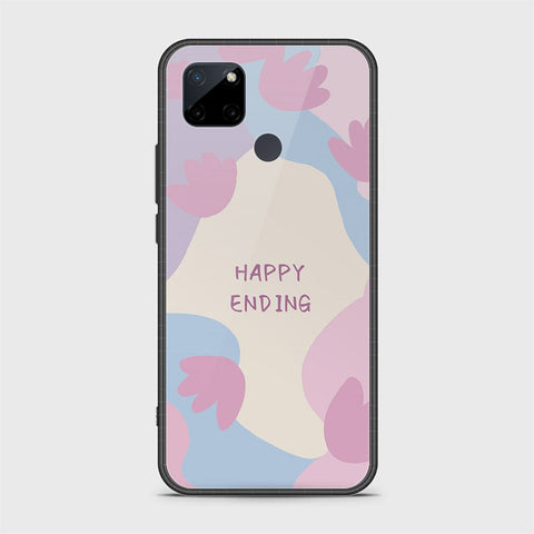 Realme C21Y Cover - Happy Series - HQ Ultra Shine Premium Infinity Glass Soft Silicon Borders Case