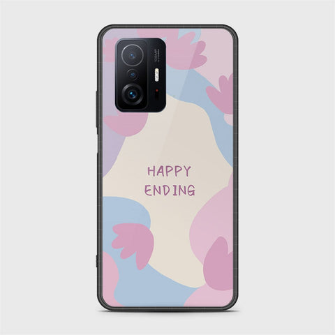 Xiaomi 11T Cover - Happy Series - HQ Ultra Shine Premium Infinity Glass Soft Silicon Borders Case