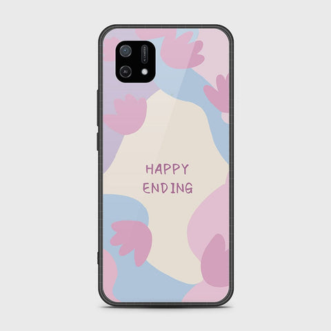 Oppo A16K Cover - Happy Series - HQ Ultra Shine Premium Infinity Glass Soft Silicon Borders Case