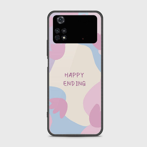 Xiaomi Poco M4 Pro Cover - Happy Series - HQ Ultra Shine Premium Infinity Glass Soft Silicon Borders Case