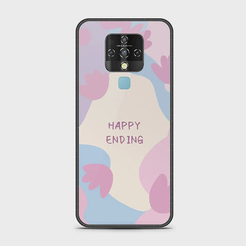 Tecno Camon 16 Cover - Happy Series - HQ Ultra Shine Premium Infinity Glass Soft Silicon Borders Case