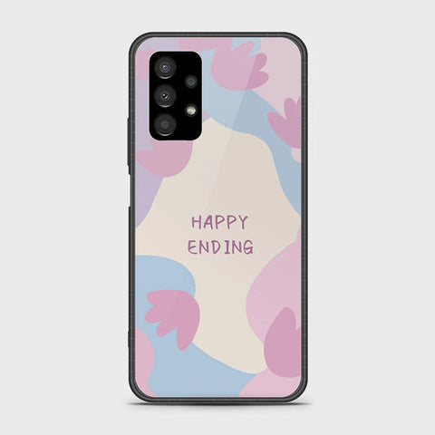 Samsung Galaxy A13 4G Cover - Happy Series - HQ Ultra Shine Premium Infinity Glass Soft Silicon Borders Case