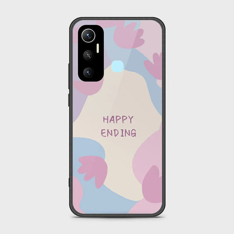 Infinix Hot 11 Cover - Happy Series - HQ Ultra Shine Premium Infinity Glass Soft Silicon Borders Case