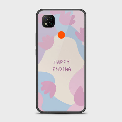 Xiaomi Redmi 9C Cover - Happy Series - HQ Ultra Shine Premium Infinity Glass Soft Silicon Borders Case