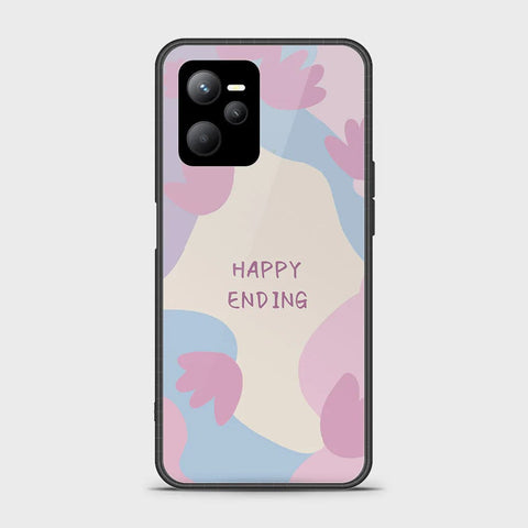 Realme V25 Cover - Happy Series - HQ Ultra Shine Premium Infinity Glass Soft Silicon Borders Case