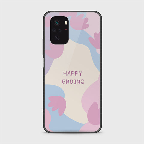 Xiaomi Redmi Note 10s Cover - Happy Series - HQ Ultra Shine Premium Infinity Glass Soft Silicon Borders Case