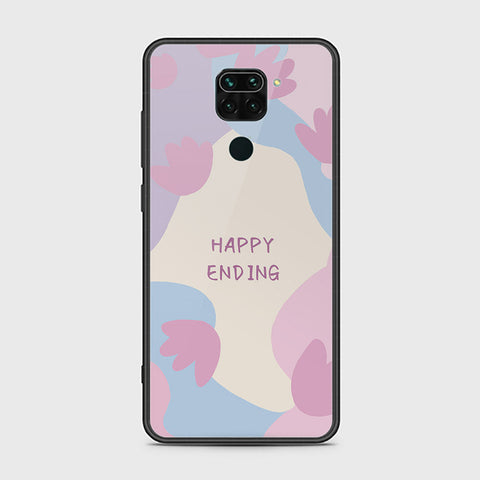 Xiaomi Redmi Note 9 Cover - Happy Series - HQ Ultra Shine Premium Infinity Glass Soft Silicon Borders Case