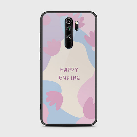 Xiaomi Redmi Note 8 Pro Cover - Happy Series - HQ Ultra Shine Premium Infinity Glass Soft Silicon Borders Case