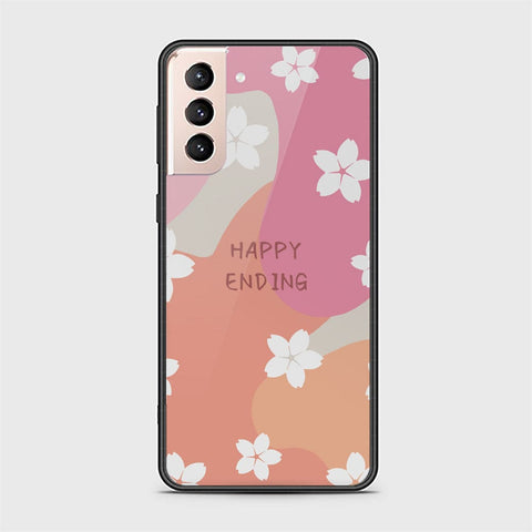 Samsung Galaxy S21 Plus 5G Cover - Happy Series - HQ Ultra Shine Premium Infinity Glass Soft Silicon Borders Case