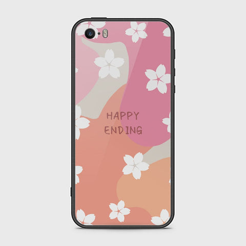 iPhone 5 Cover - Happy Series - HQ Ultra Shine Premium Infinity Glass Soft Silicon Borders Case