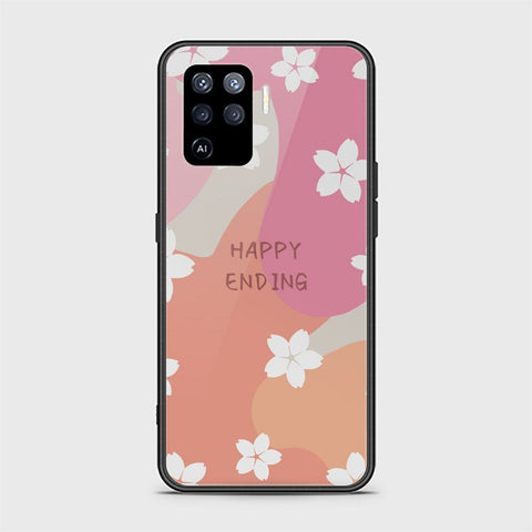 Oppo F19 Pro Cover - Happy Series - HQ Ultra Shine Premium Infinity Glass Soft Silicon Borders Case