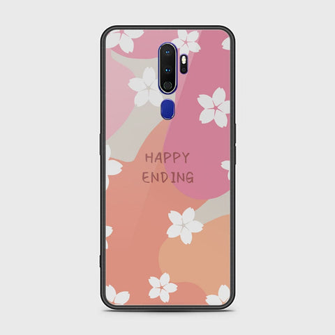 Oppo A5 2020 Cover - Happy Series - HQ Ultra Shine Premium Infinity Glass Soft Silicon Borders Case