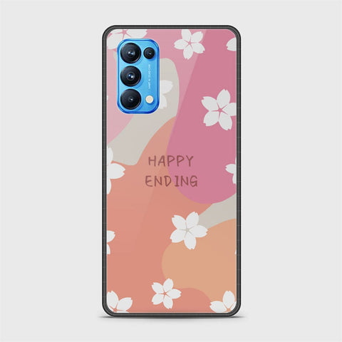 Oppo Reno 5 Pro 5G Cover - Happy Series - HQ Ultra Shine Premium Infinity Glass Soft Silicon Borders Case