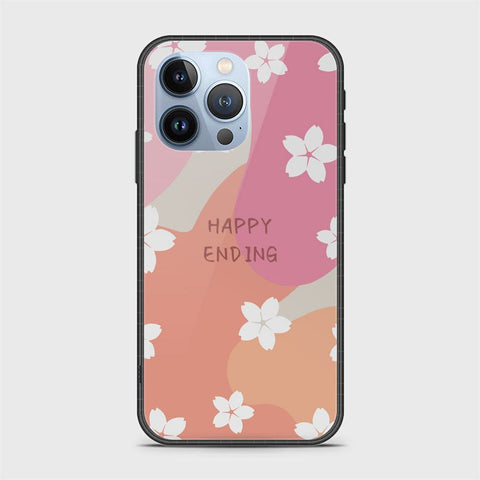 iPhone 13 Pro Cover - Happy Series - HQ Ultra Shine Premium Infinity Glass Soft Silicon Borders Case