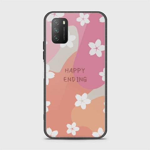 Xiaomi Redmi 9T Cover - Happy Series - HQ Ultra Shine Premium Infinity Glass Soft Silicon Borders Case