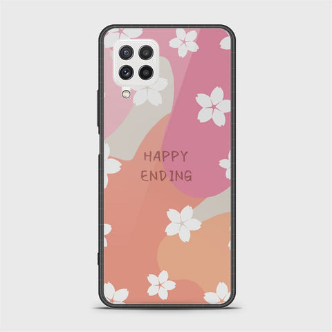 Samsung Galaxy M22 Cover - Happy Series - HQ Ultra Shine Premium Infinity Glass Soft Silicon Borders Case