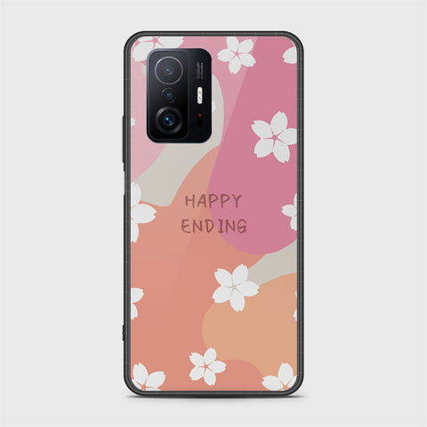 Xiaomi 11T Cover - Happy Series - HQ Ultra Shine Premium Infinity Glass Soft Silicon Borders Case