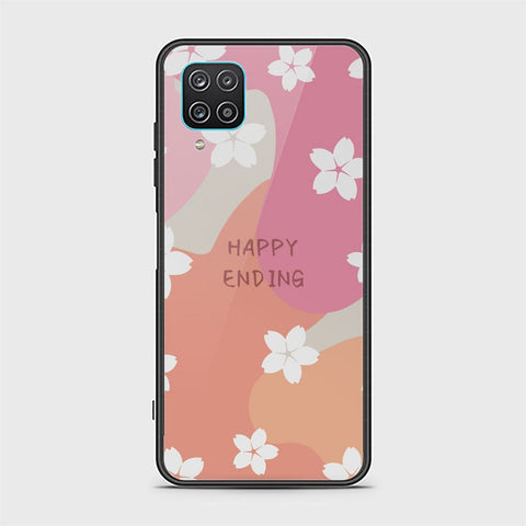 Samsung Galaxy A12 Nacho Cover - Happy Series - HQ Ultra Shine Premium Infinity Glass Soft Silicon Borders Case