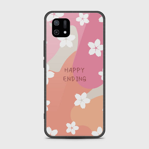 Oppo A16K Cover - Happy Series - HQ Ultra Shine Premium Infinity Glass Soft Silicon Borders Case