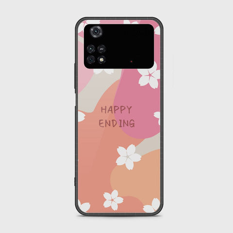 Xiaomi Poco M4 Pro Cover - Happy Series - HQ Ultra Shine Premium Infinity Glass Soft Silicon Borders Case