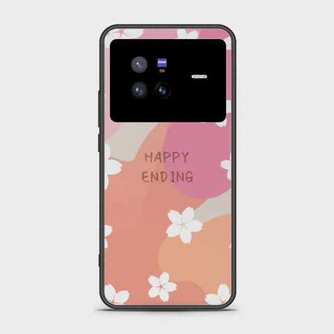 Vivo X80 Cover - Happy Series - HQ Ultra Shine Premium Infinity Glass Soft Silicon Borders Case